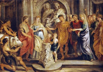 El matrimonio de Constantino y Fausta y de Constantia y Licinio